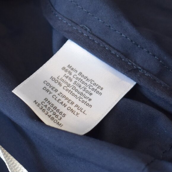 NWT Nordstrom Signature Cotton & Silk Crop Utility Jacket - Picture 7 of 14